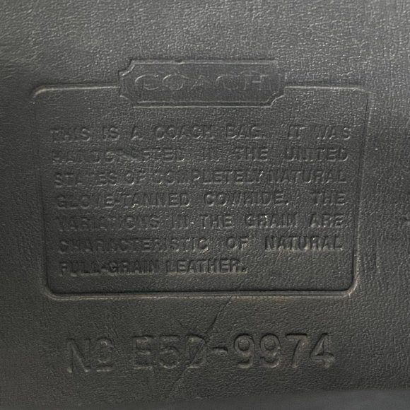 Vintage Coach Multi compartment Zip | #9974 | Navy - Picture 13 of 16